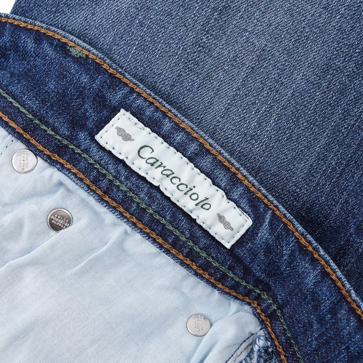 Luigi Borrelli Trim Straight Denim Jeans