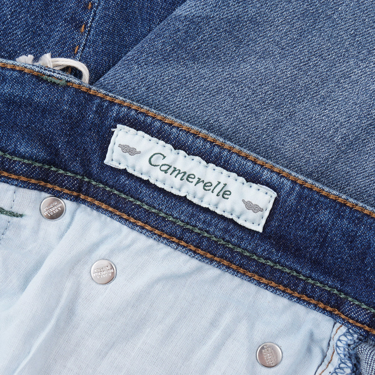 Luigi Borrelli Trim Straight Denim Jeans
