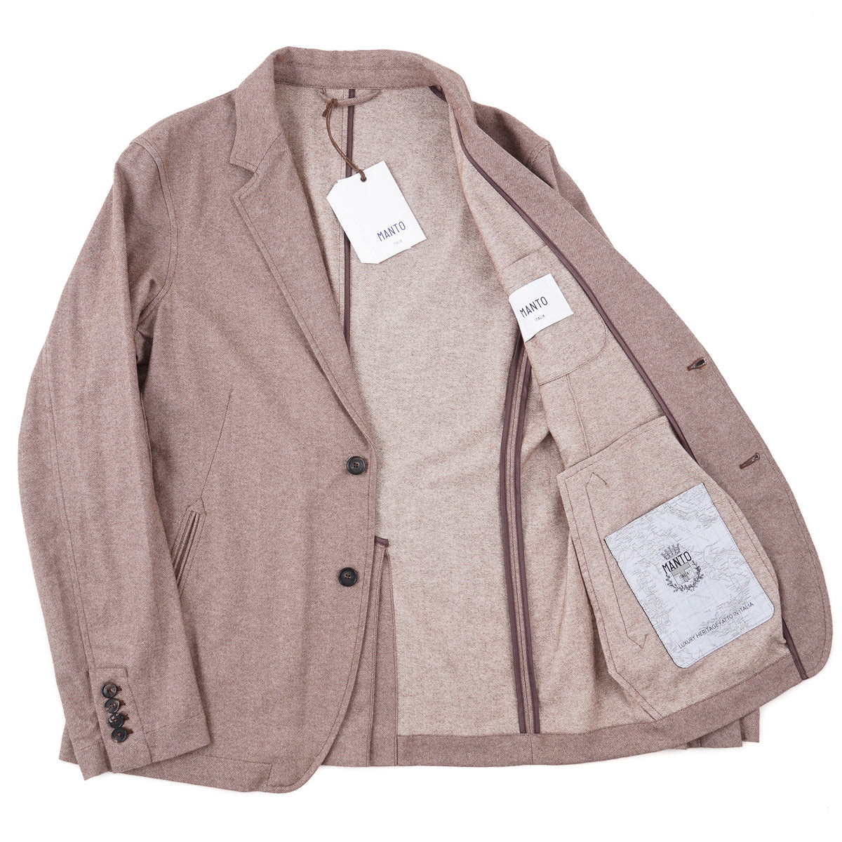 Manto Cashmere-Cotton Blazer Jacket - Top Shelf Apparel