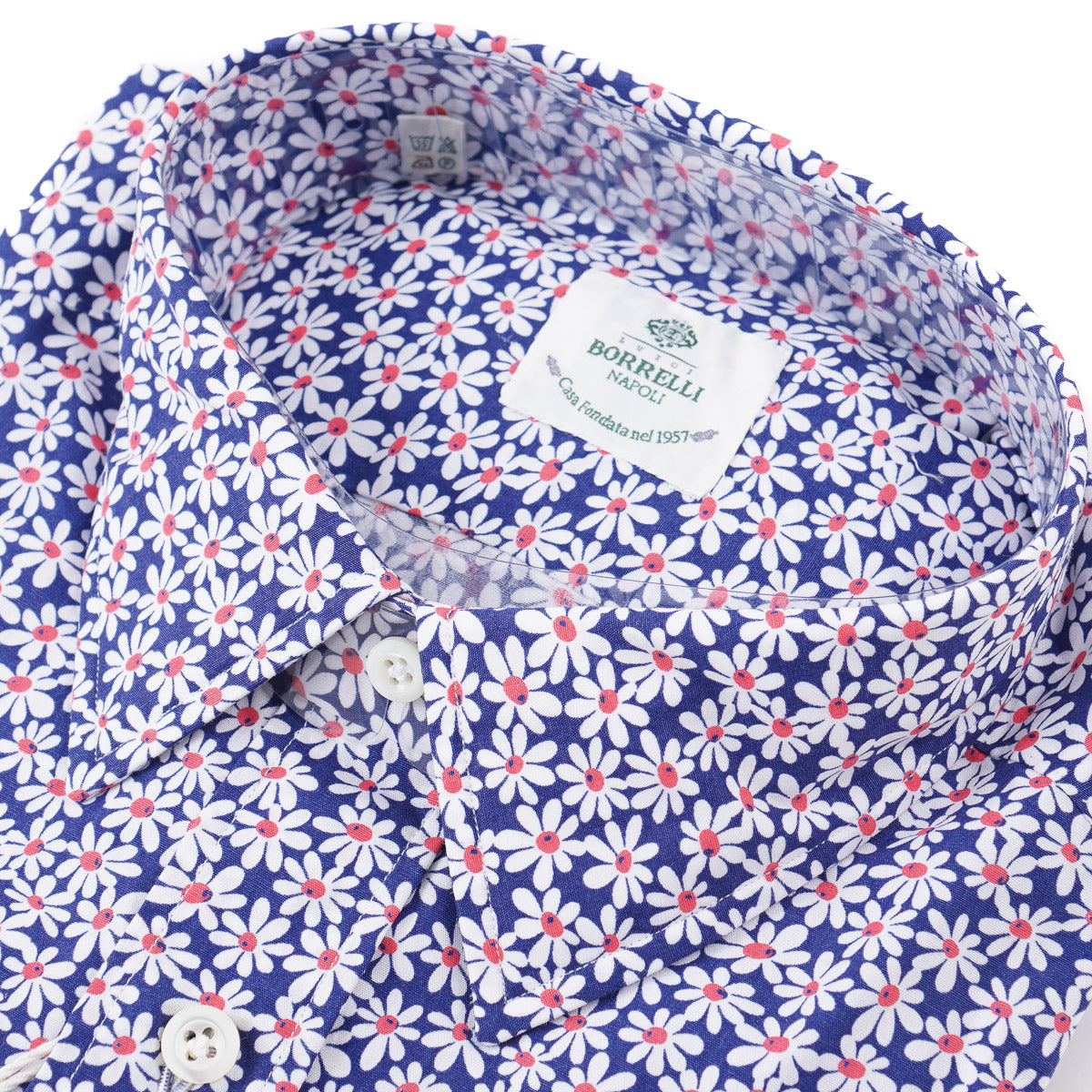 Luigi Borrelli Lightweight Floral Cotton Shirt - Top Shelf Apparel