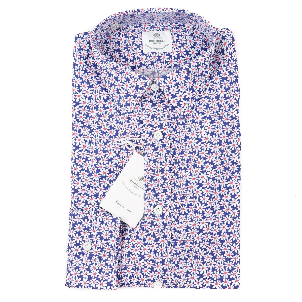 Luigi Borrelli Lightweight Floral Cotton Shirt - Top Shelf Apparel