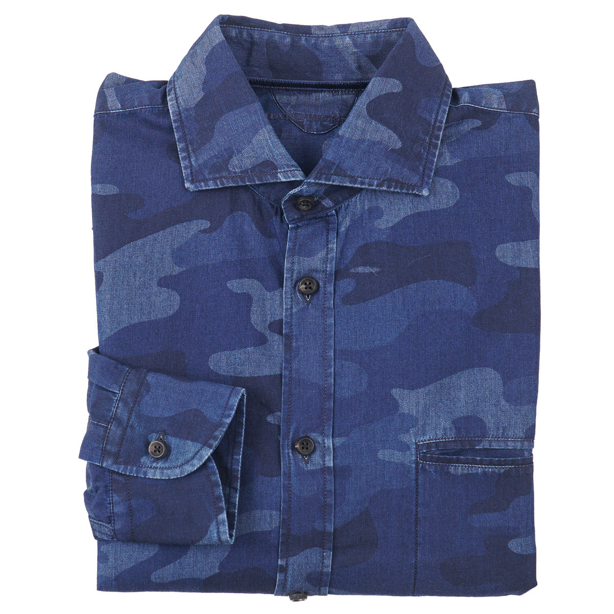 Handpicked Printed Chambray Denim Overshirt