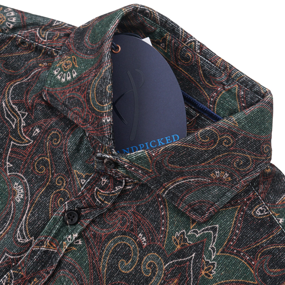 Handpicked Printed Corduroy Cotton Overshirt