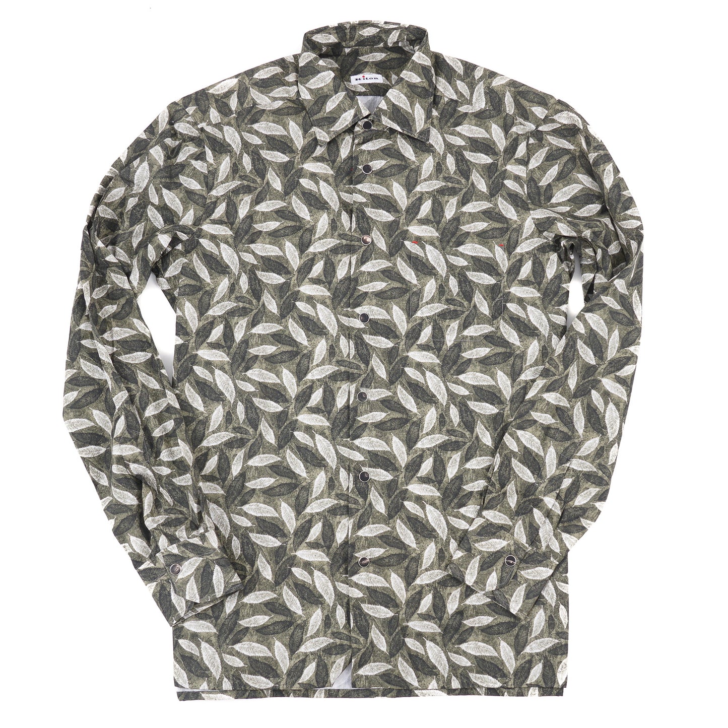Kiton Slim-Fit Snap Front Cotton Shirt - Top Shelf Apparel