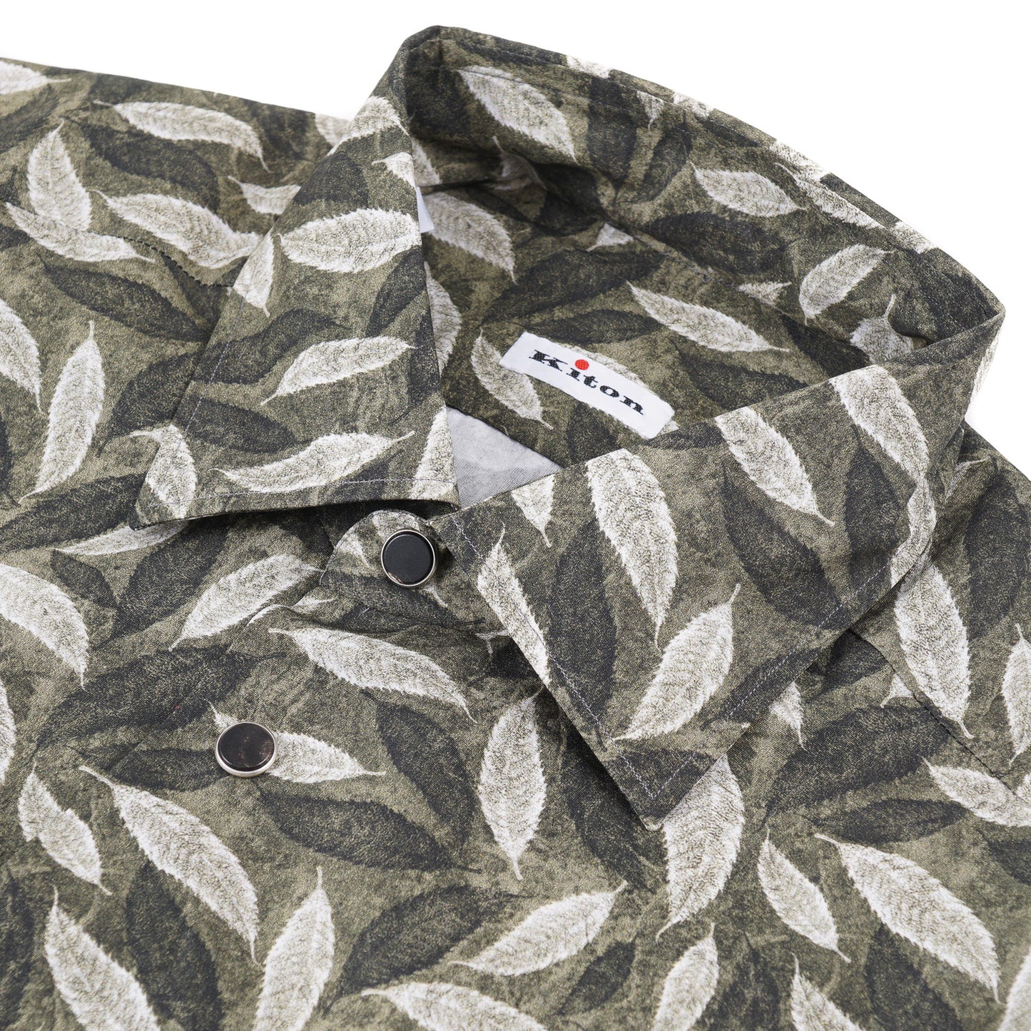 Kiton Slim-Fit Snap Front Cotton Shirt - Top Shelf Apparel
