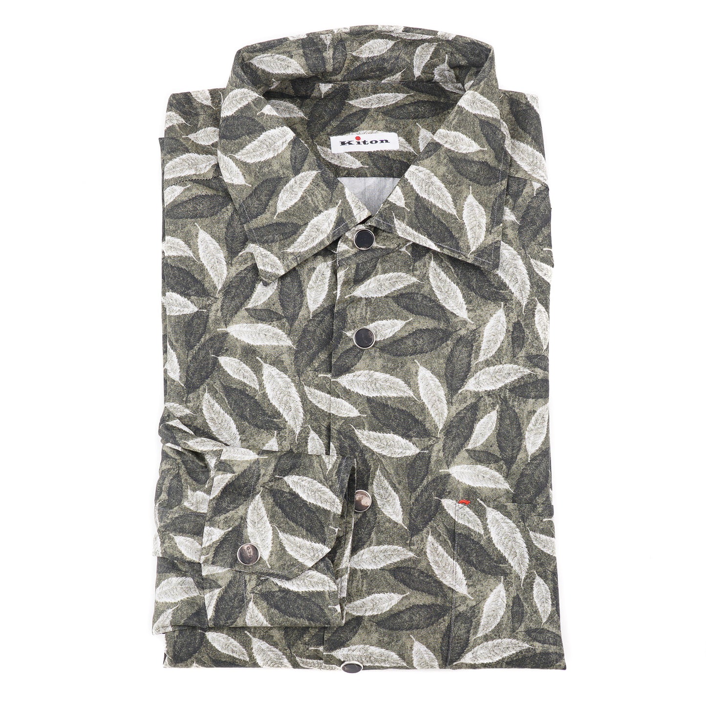 Kiton Slim-Fit Snap Front Cotton Shirt - Top Shelf Apparel