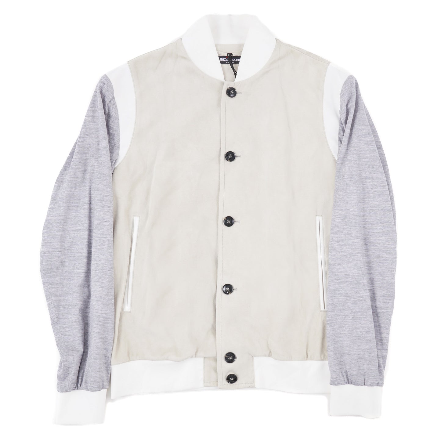 Kiton Leather Jacket with Contrasting Sleeves - Top Shelf Apparel