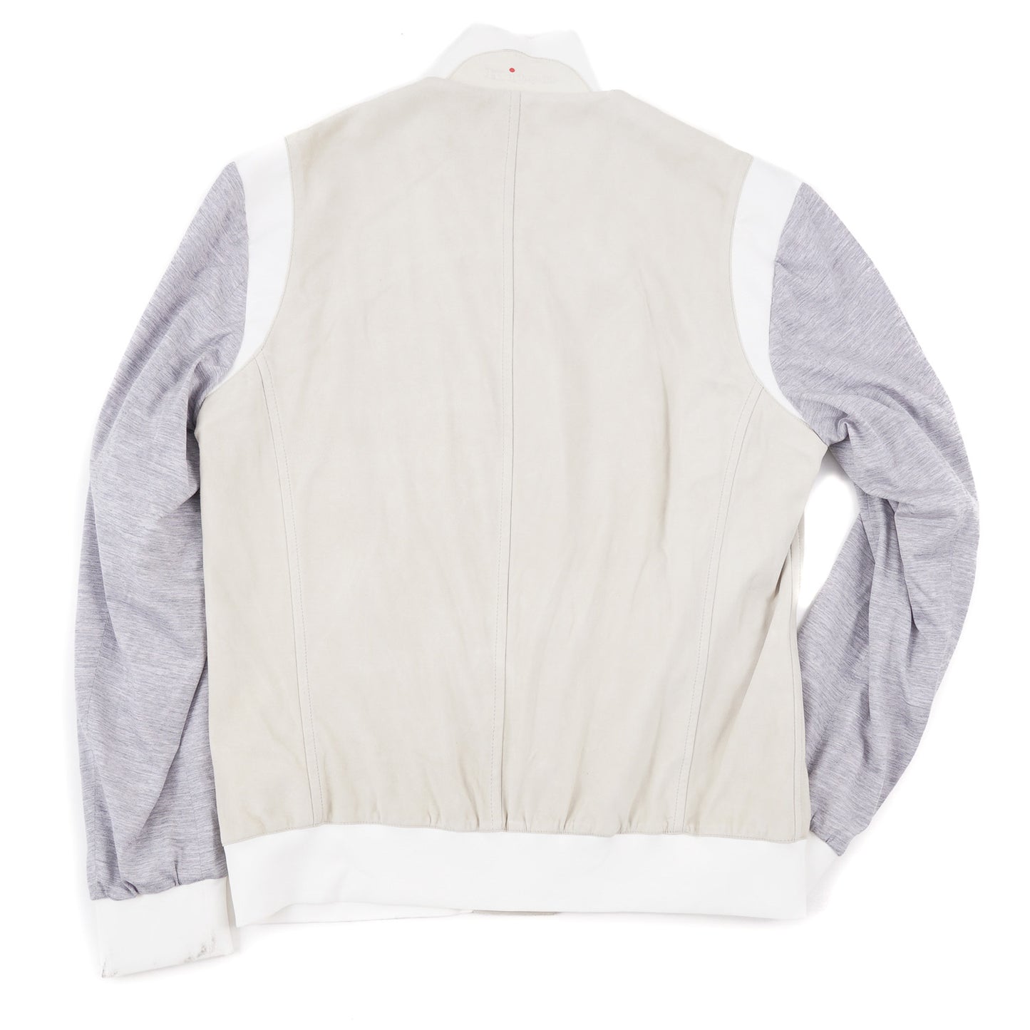 Kiton Leather Jacket with Contrasting Sleeves - Top Shelf Apparel