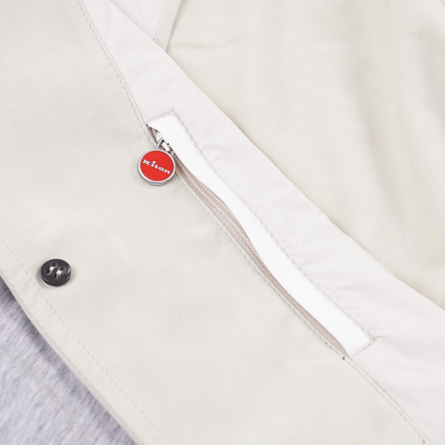 Kiton Leather Jacket with Contrasting Sleeves - Top Shelf Apparel