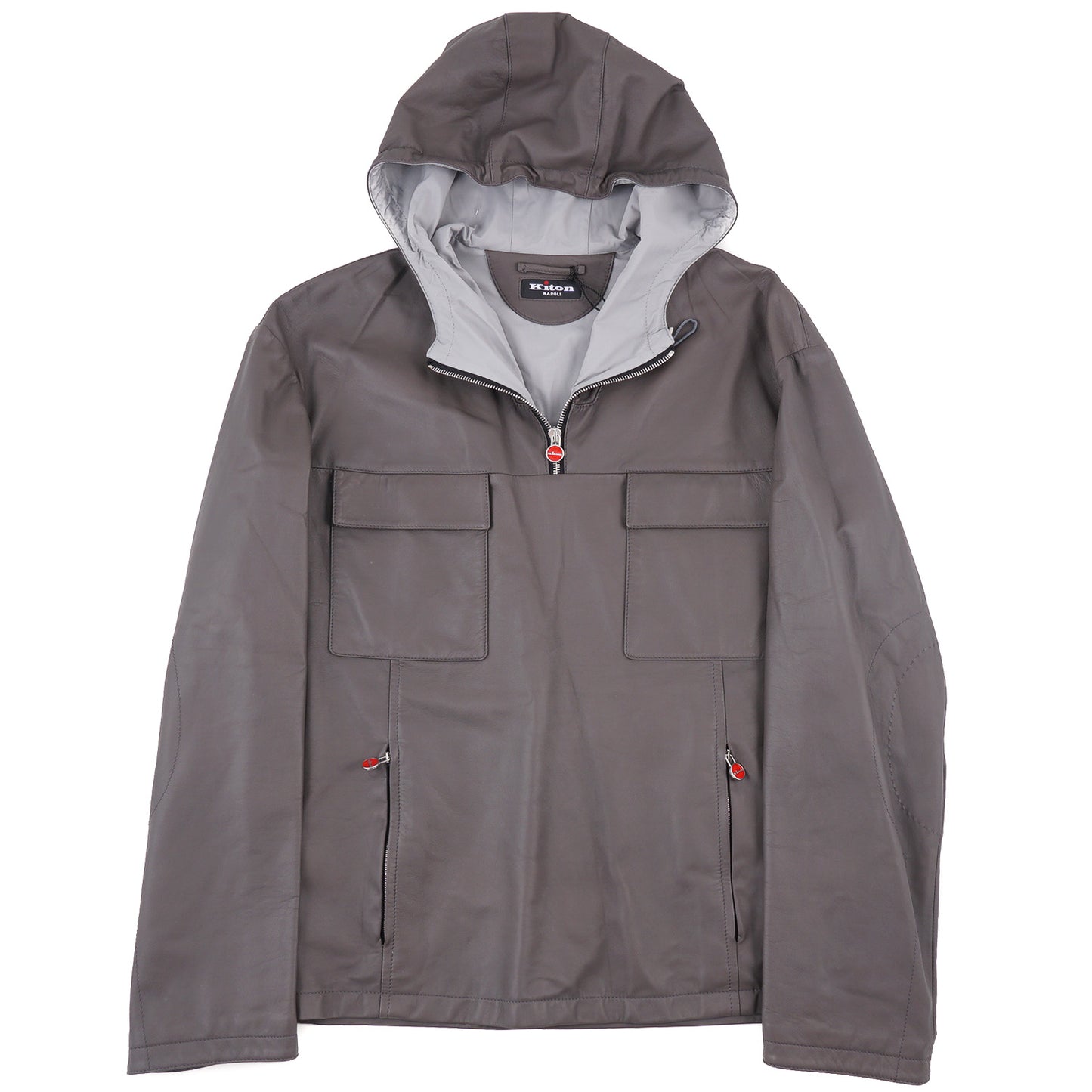Kiton Hooded Lambskin Leather Jacket - Top Shelf Apparel