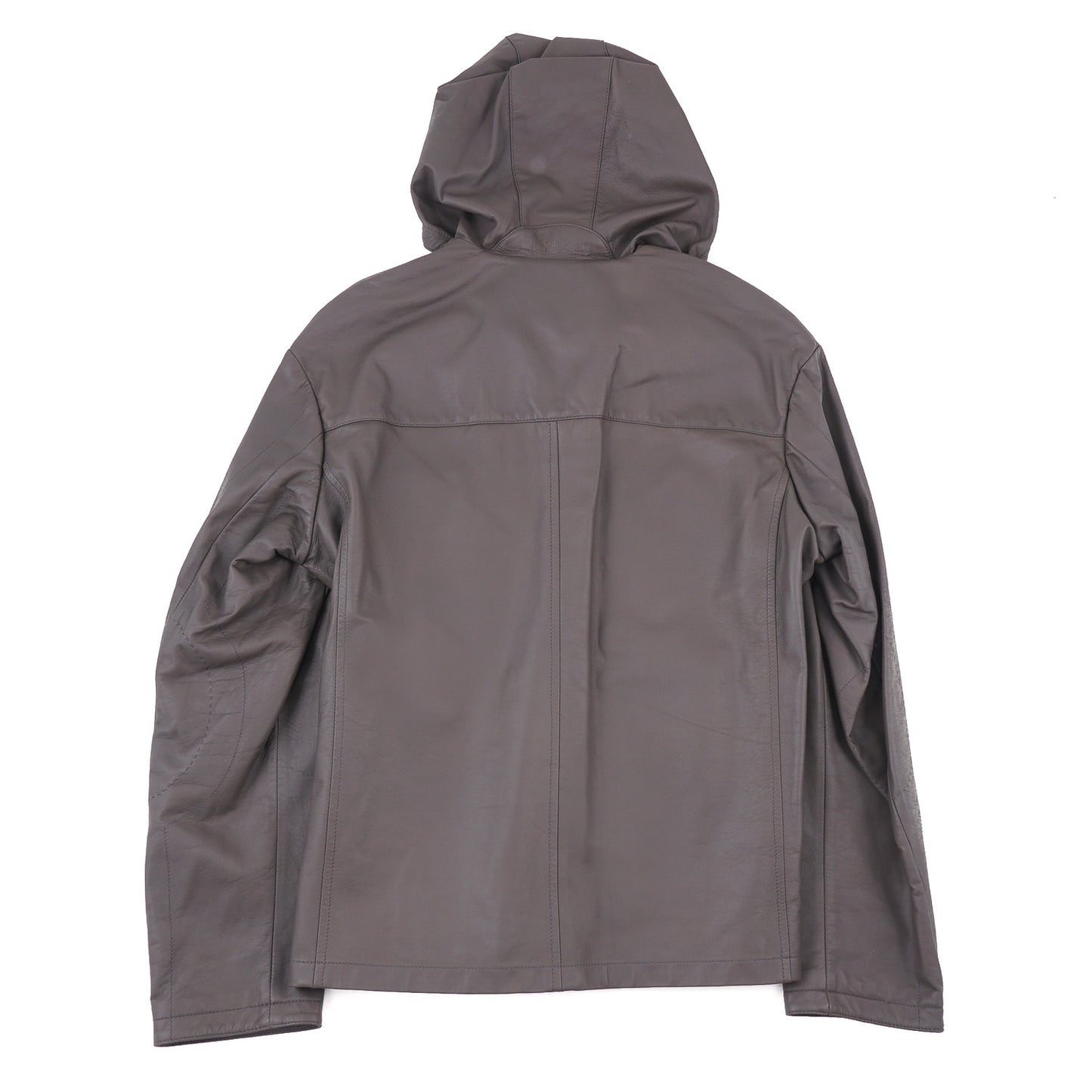Kiton Hooded Lambskin Leather Jacket - Top Shelf Apparel