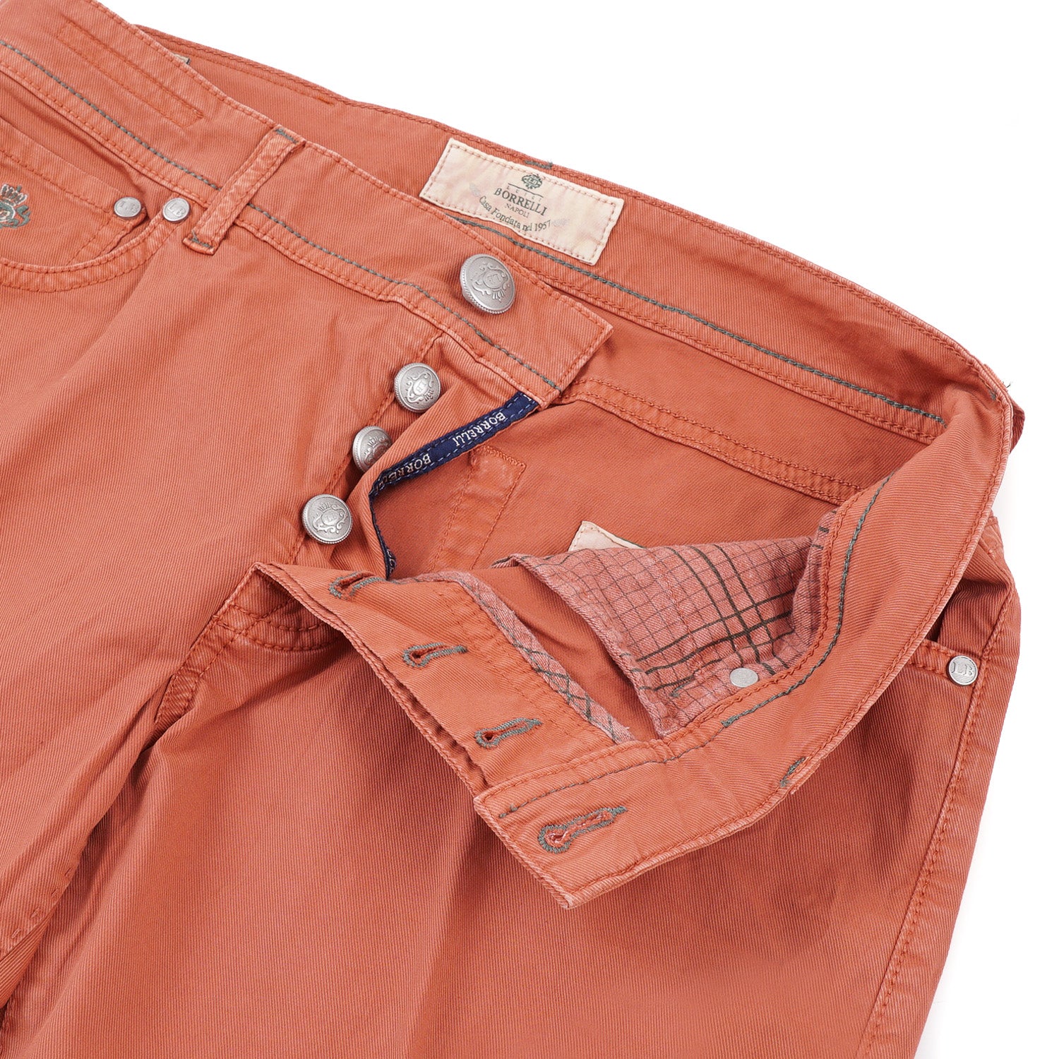 Luigi Borrelli Slim-Fit 5-Pocket Pants - Top Shelf Apparel