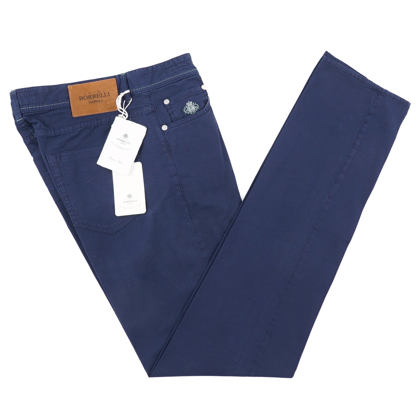 Luigi Borrelli Lightweight 5-Pocket Cotton Pants - Top Shelf Apparel