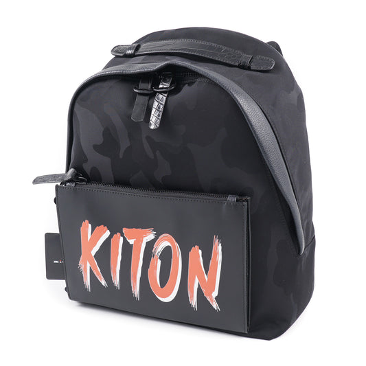 Kiton Nylon Calf Leather and Crocodile Backpack - Top Shelf Apparel