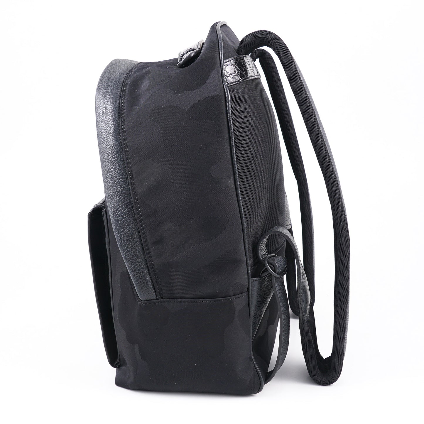 Kiton Nylon Calf Leather and Crocodile Backpack - Top Shelf Apparel