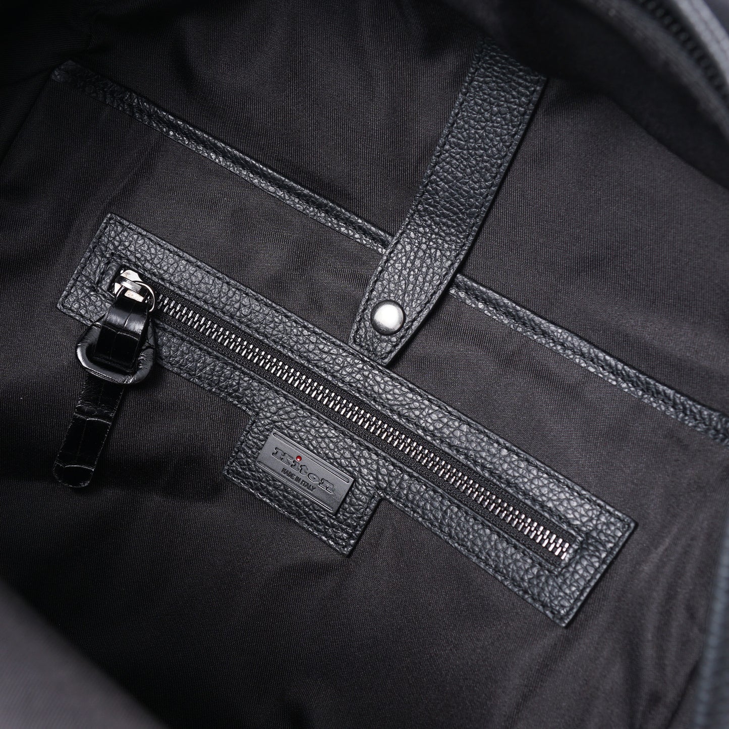 Kiton Nylon Calf Leather and Crocodile Backpack - Top Shelf Apparel