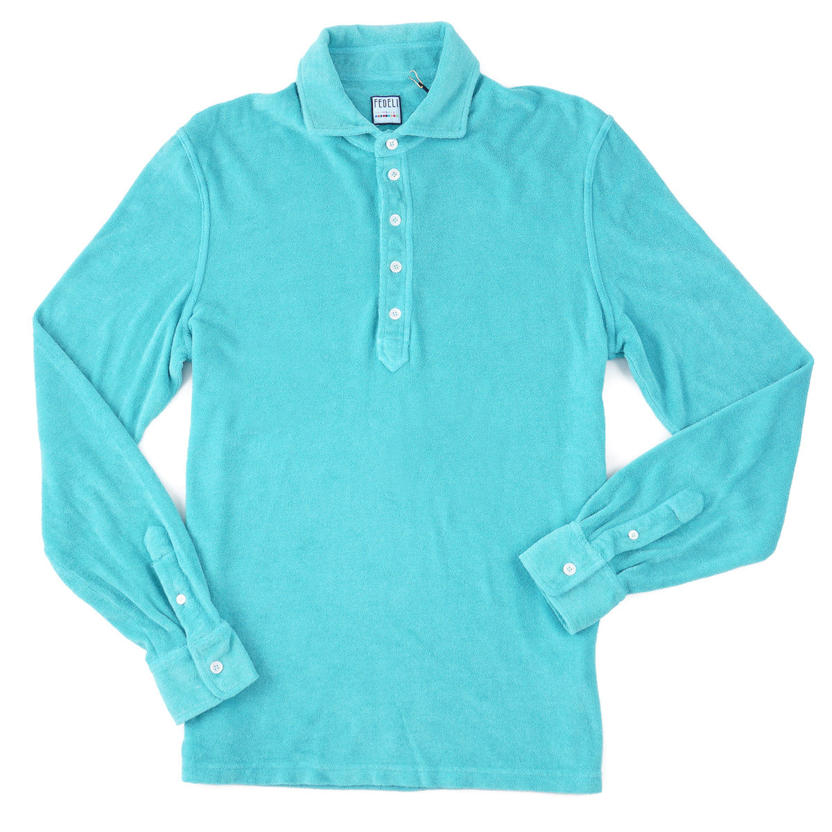 Fedeli Terry Cotton Longsleeve Polo - Top Shelf Apparel