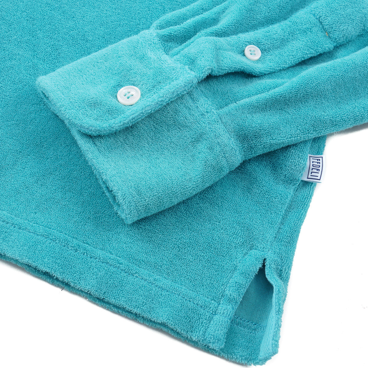 Fedeli Terry Cotton Longsleeve Polo - Top Shelf Apparel