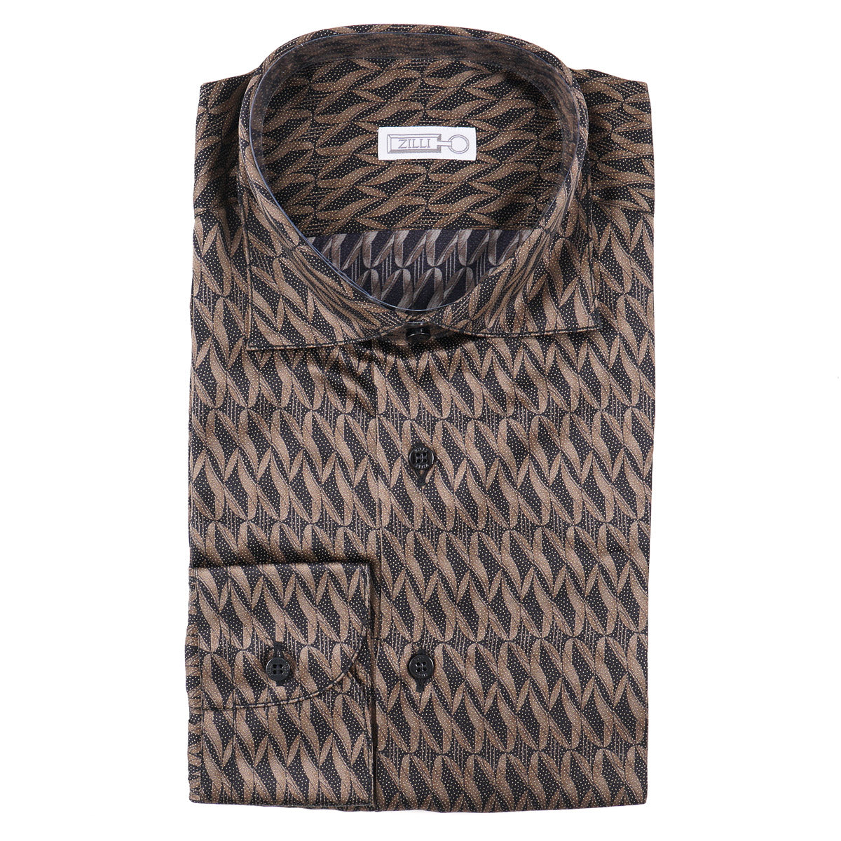 Zilli Printed Silk Dress Shirt - Top Shelf Apparel