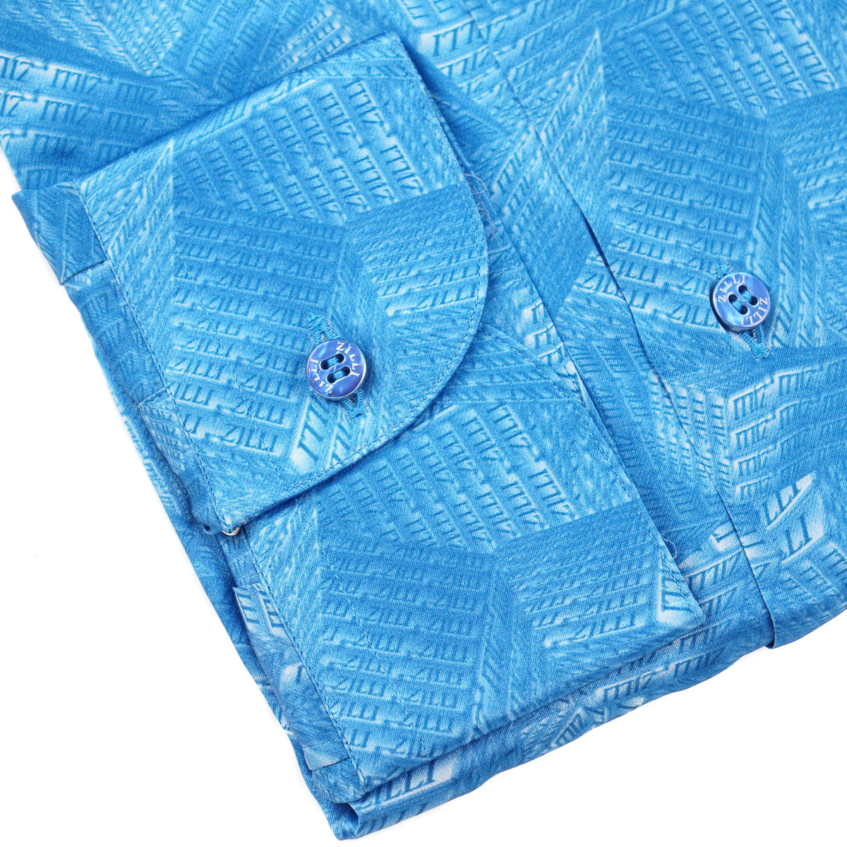 Zilli Silk Shirt in Geometric Monogram Print - Top Shelf Apparel