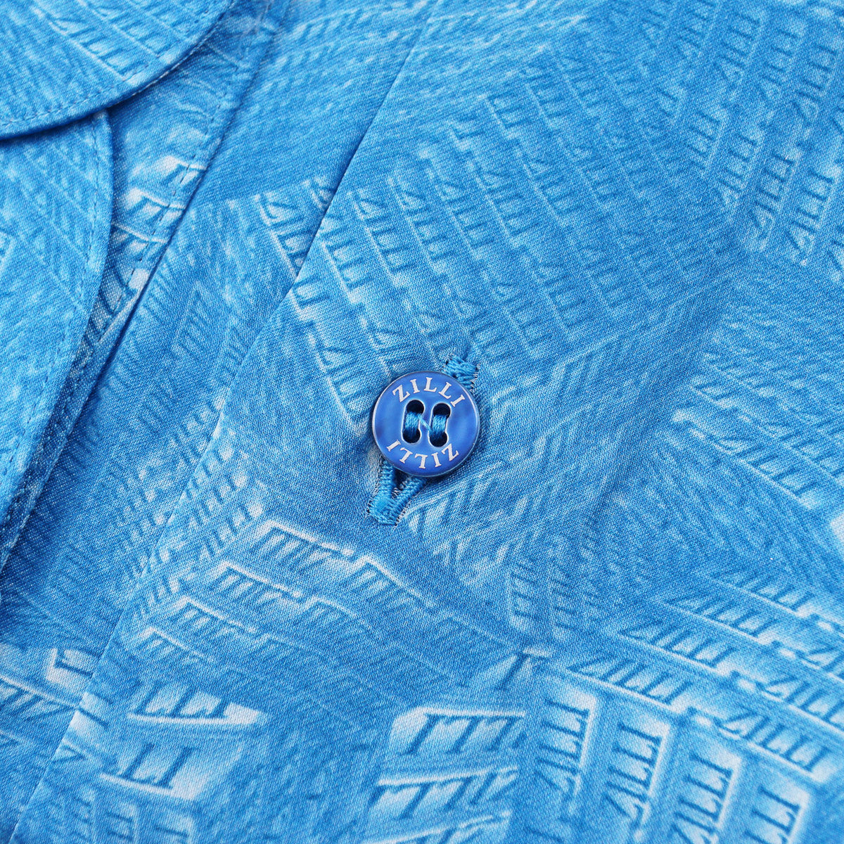 Zilli Silk Shirt in Geometric Monogram Print - Top Shelf Apparel