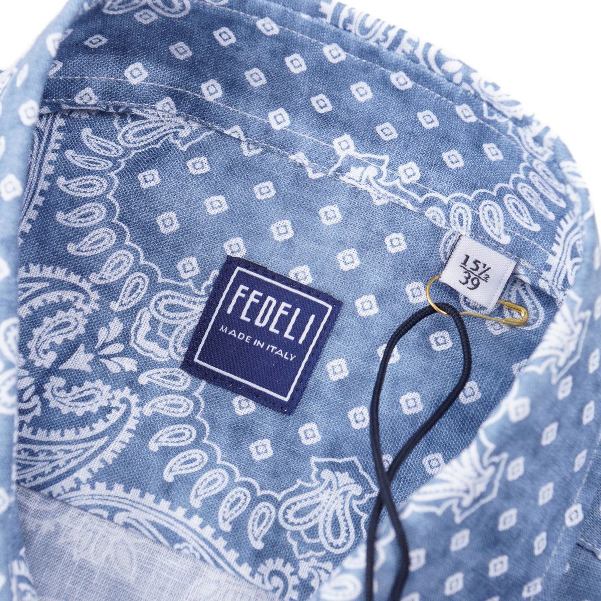 Fedeli Slim-Fit Printed Linen Shirt - Top Shelf Apparel