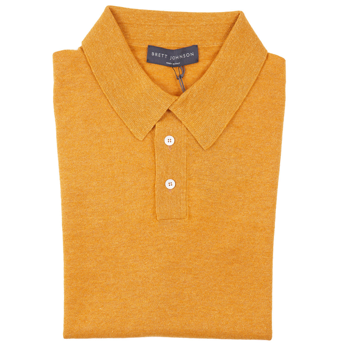 Brett Johnson Lightweight Linen-Cashmere Polo