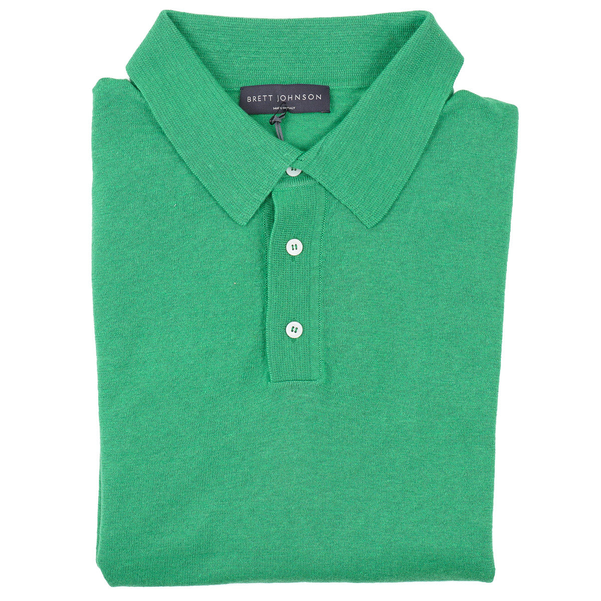Brett Johnson Lightweight Linen-Cashmere Polo