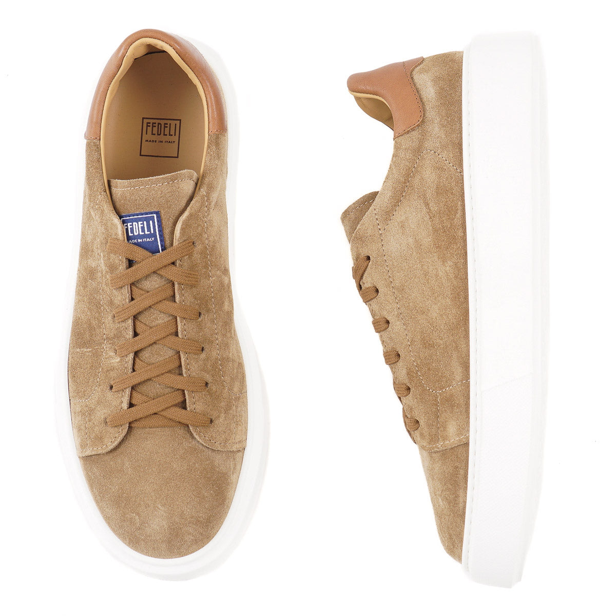 Fedeli Nappa Suede Low-Top Sneakers - Top Shelf Apparel
