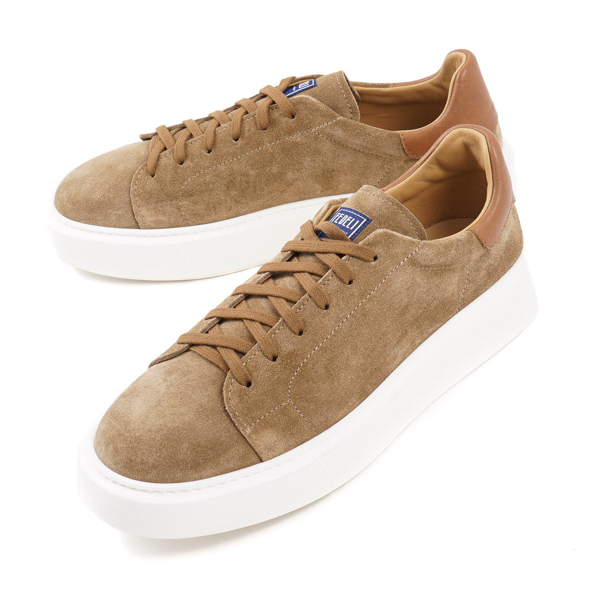Fedeli Nappa Suede Low-Top Sneakers - Top Shelf Apparel