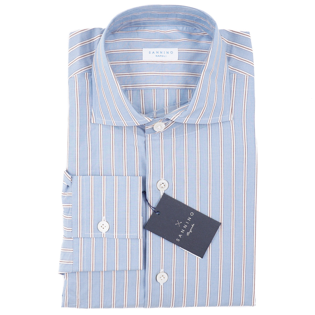 Sannino Slim-Fit Cotton Dress Shirt 17