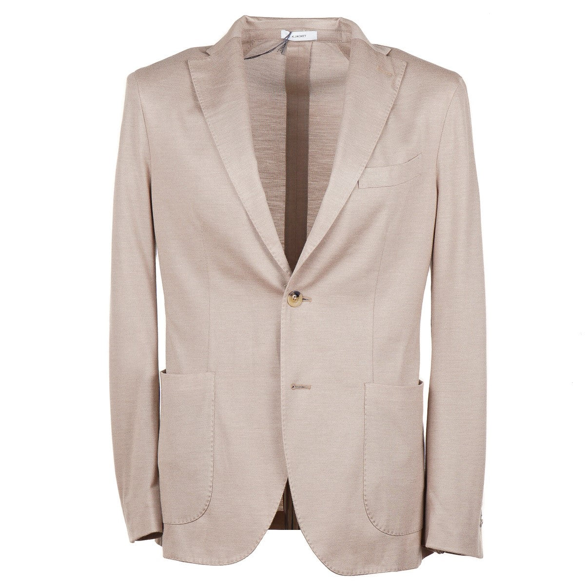 BOGLIOLI K-JACKETカシミア100% 44 Cashmere Silk jersey K-Jacket in Beige: Luxury Italian