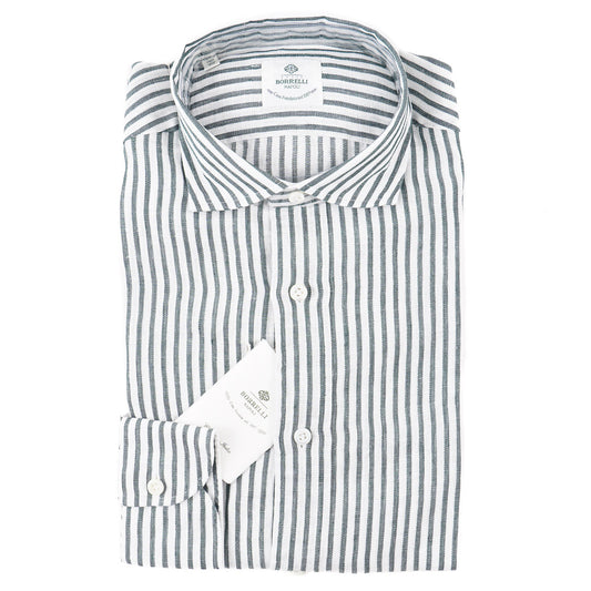 Luigi Borrelli Tailored-Fit Linen Dress Shirt - Top Shelf Apparel