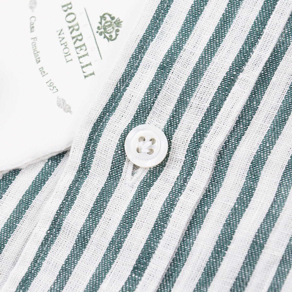 Luigi Borrelli Tailored-Fit Linen Dress Shirt - Top Shelf Apparel