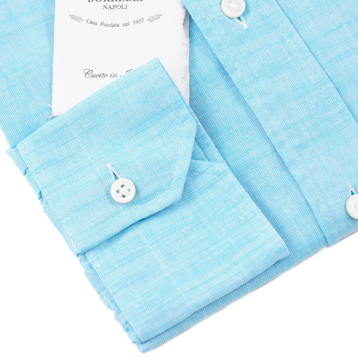 Luigi Borrelli Tailored-Fit Linen Dress Shirt - Top Shelf Apparel