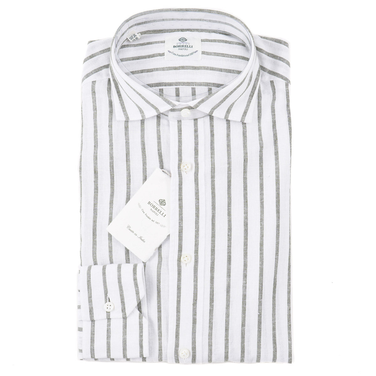Luigi Borrelli Linen-Cotton Dress Shirt - Top Shelf Apparel