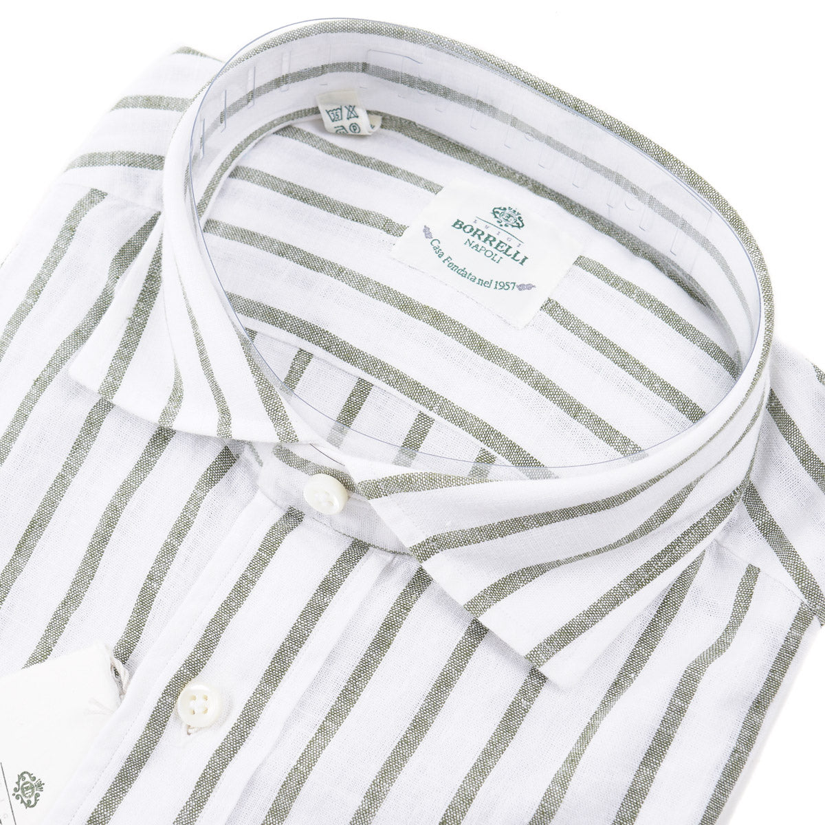 Luigi Borrelli Linen-Cotton Dress Shirt - Top Shelf Apparel