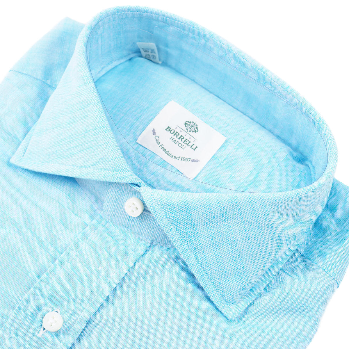 Luigi Borrelli Tailored-Fit Linen Dress Shirt - Top Shelf Apparel