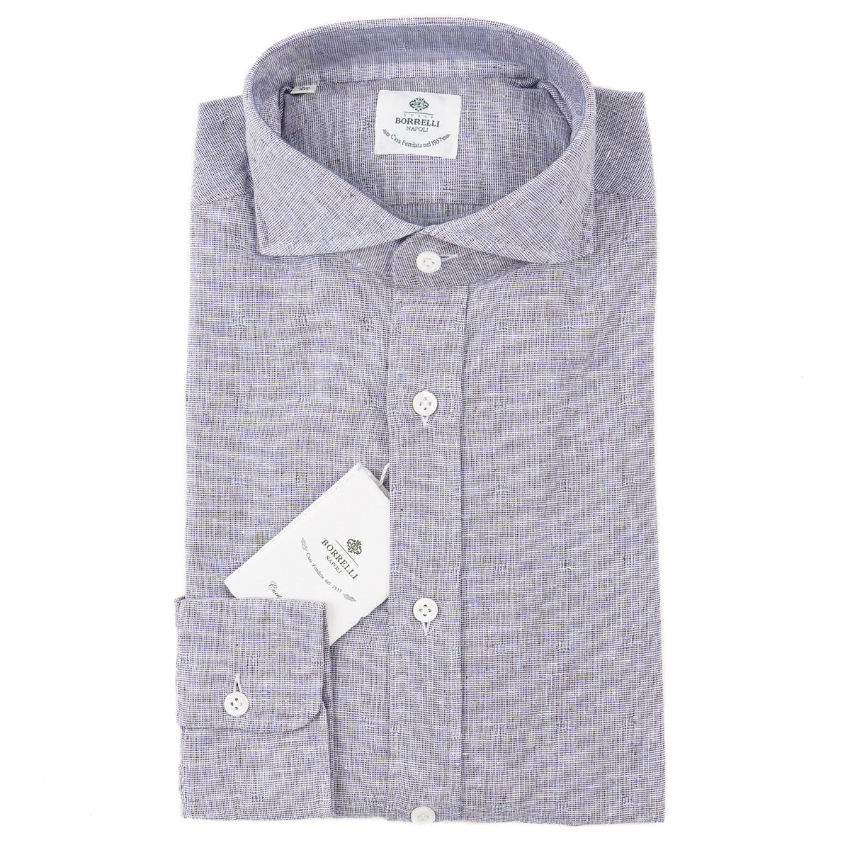 borrelli dress shirts Borrelli Men's Bicolor Stripe Cotton Dress Shirt, Blue Brown/White, Men's, 39 Eu (15.5 Us), Shirts Tops Formal & Evening Dress Shirts