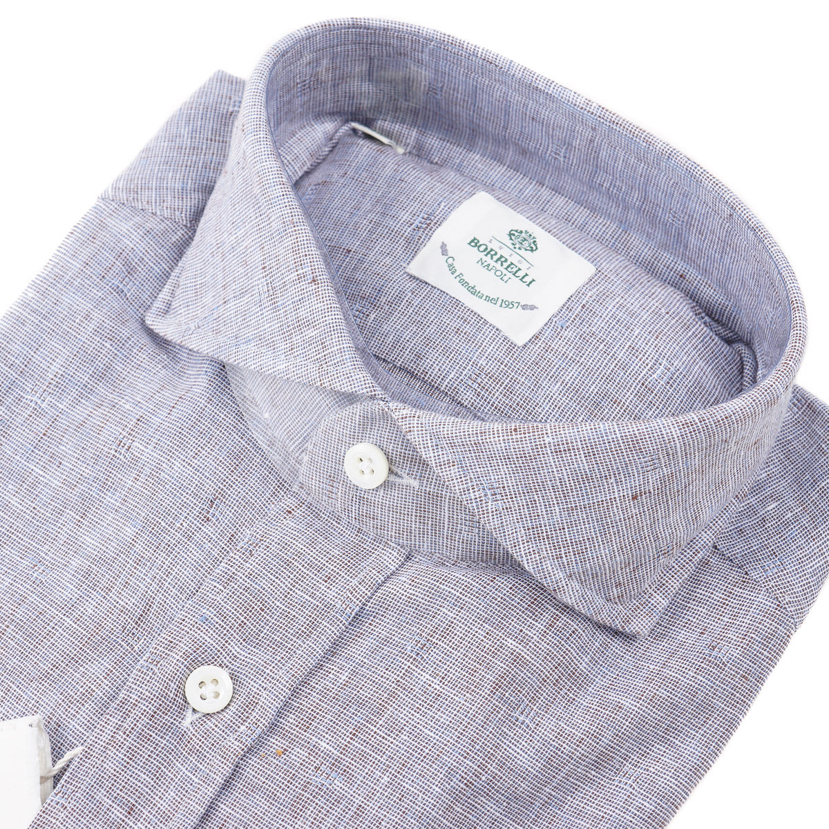 Luigi Borrelli Linen-Cotton Dress Shirt - Top Shelf Apparel