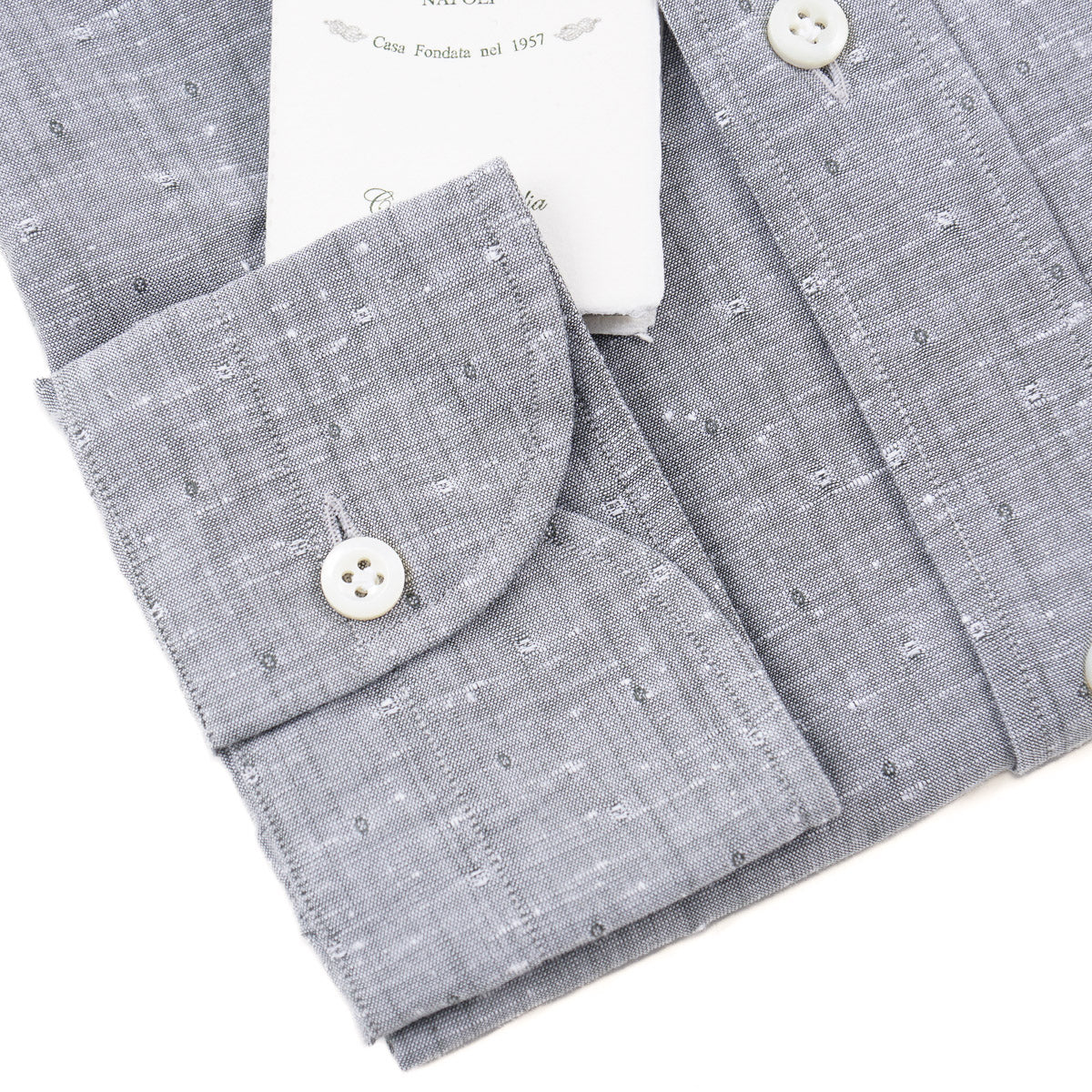Luigi Borrelli Woven Cotton Dress Shirt - Top Shelf Apparel