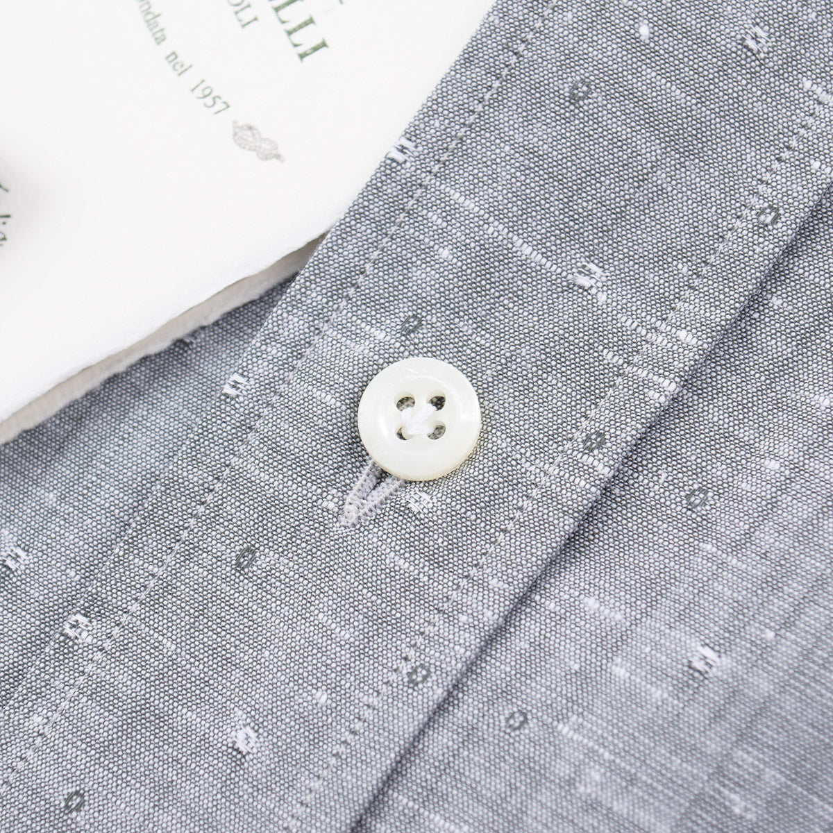 Luigi Borrelli Woven Cotton Dress Shirt - Top Shelf Apparel