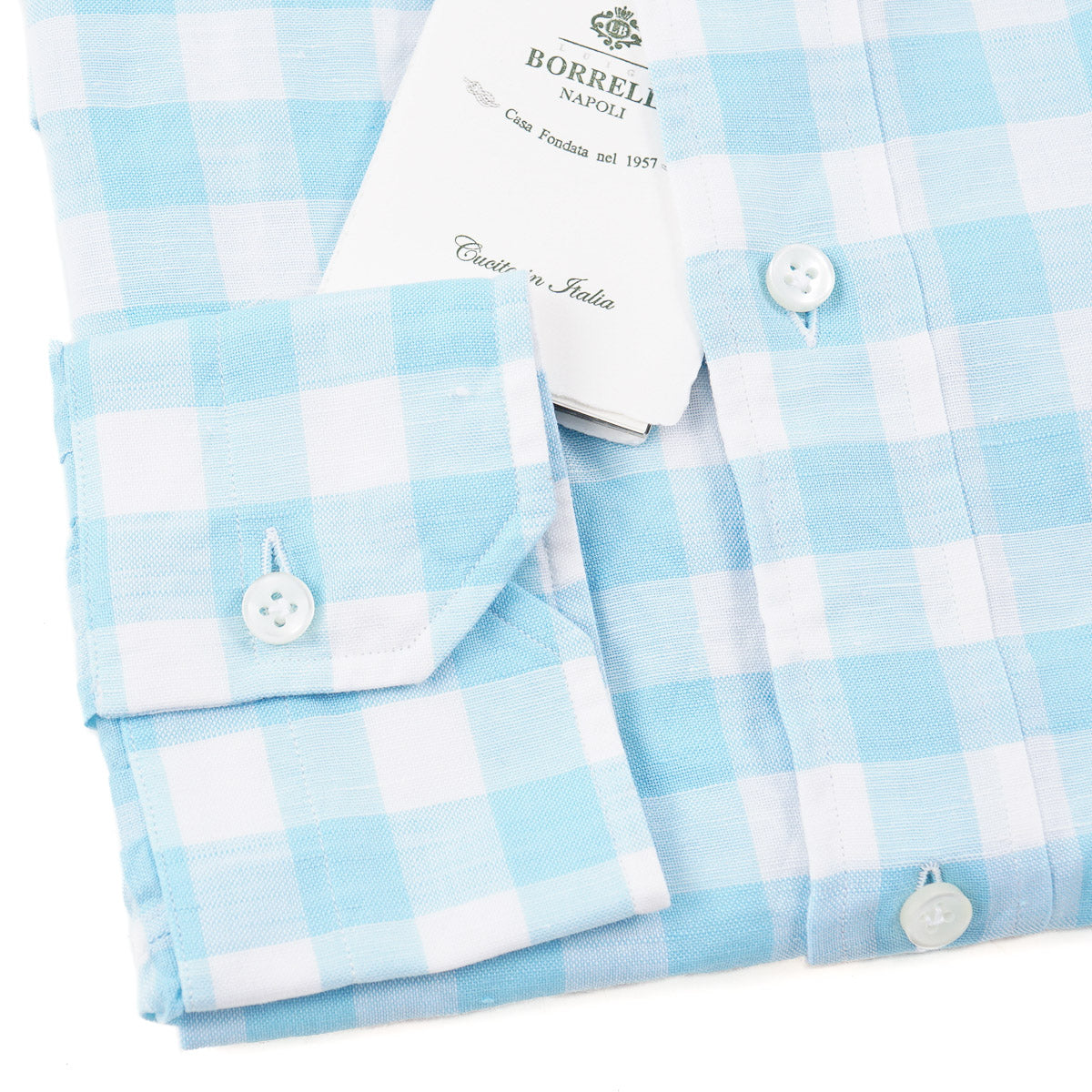 Luigi Borrelli Linen-Cotton Dress Shirt - Top Shelf Apparel