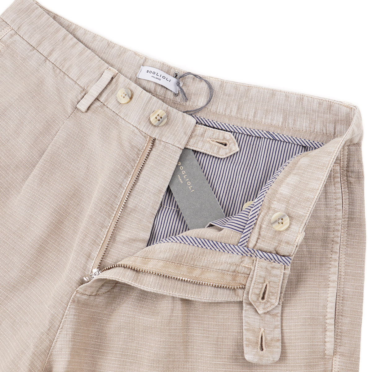 Boglioli Woven Cotton-Hemp Shorts - Top Shelf Apparel