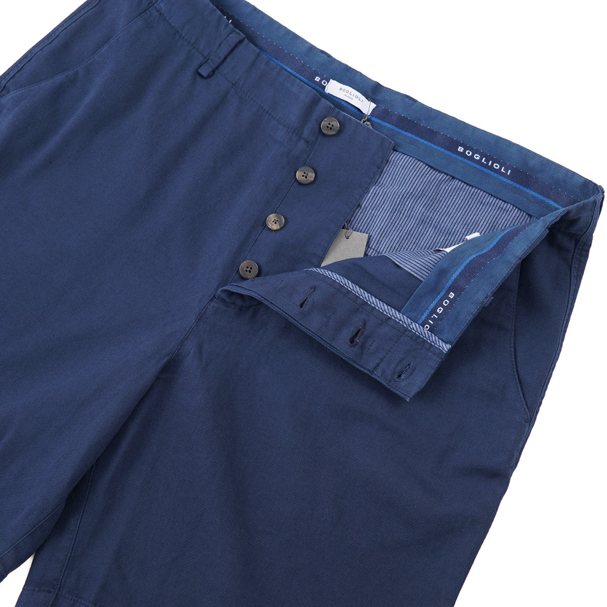 Boglioli Woven Cotton Bermuda Shorts