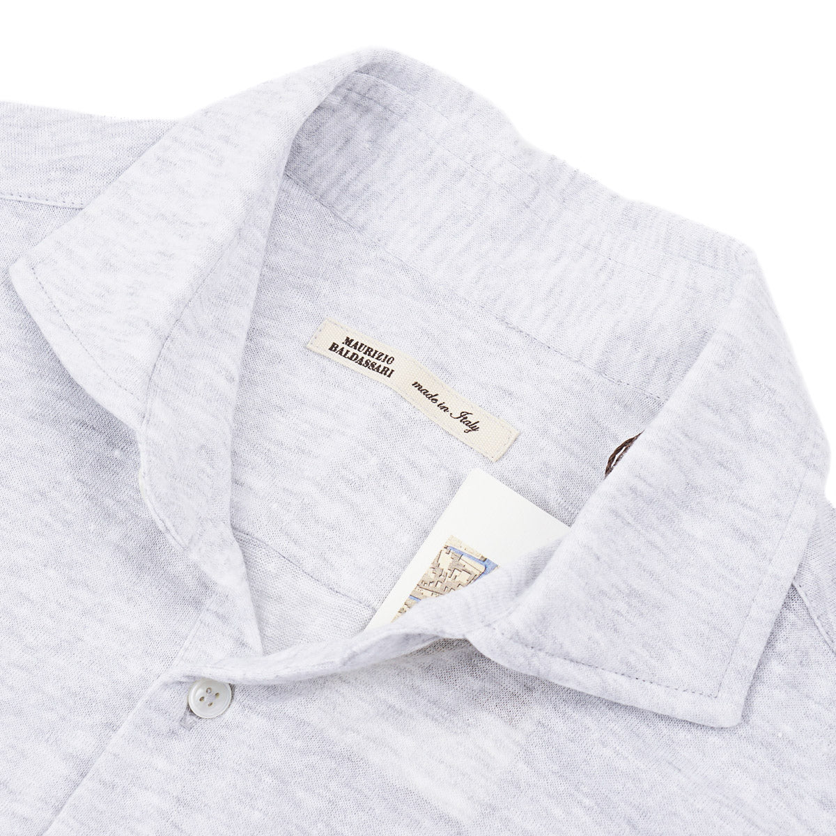 Maurizio Baldassari Jersey Linen-Cotton Polo