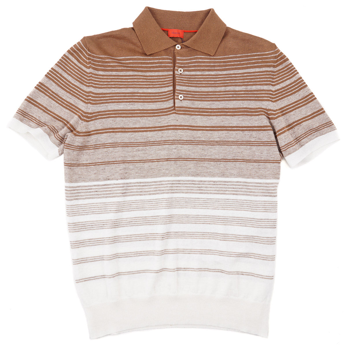 Isaia Linen-Cotton Polo Sweater - Top Shelf Apparel