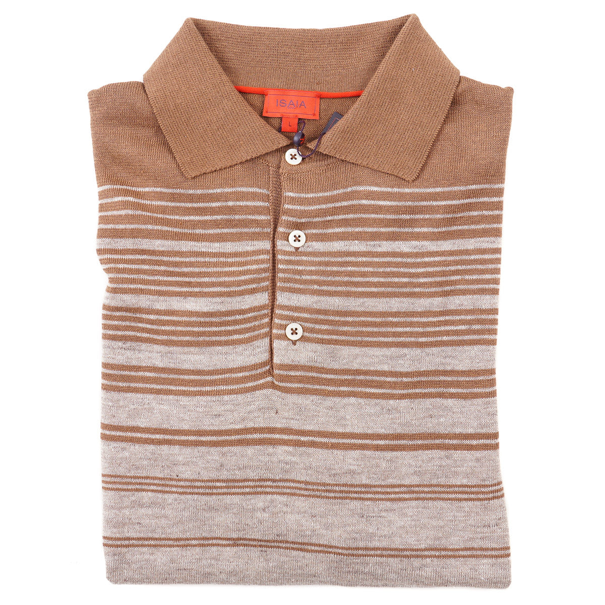 Isaia Linen-Cotton Polo Sweater - Top Shelf Apparel