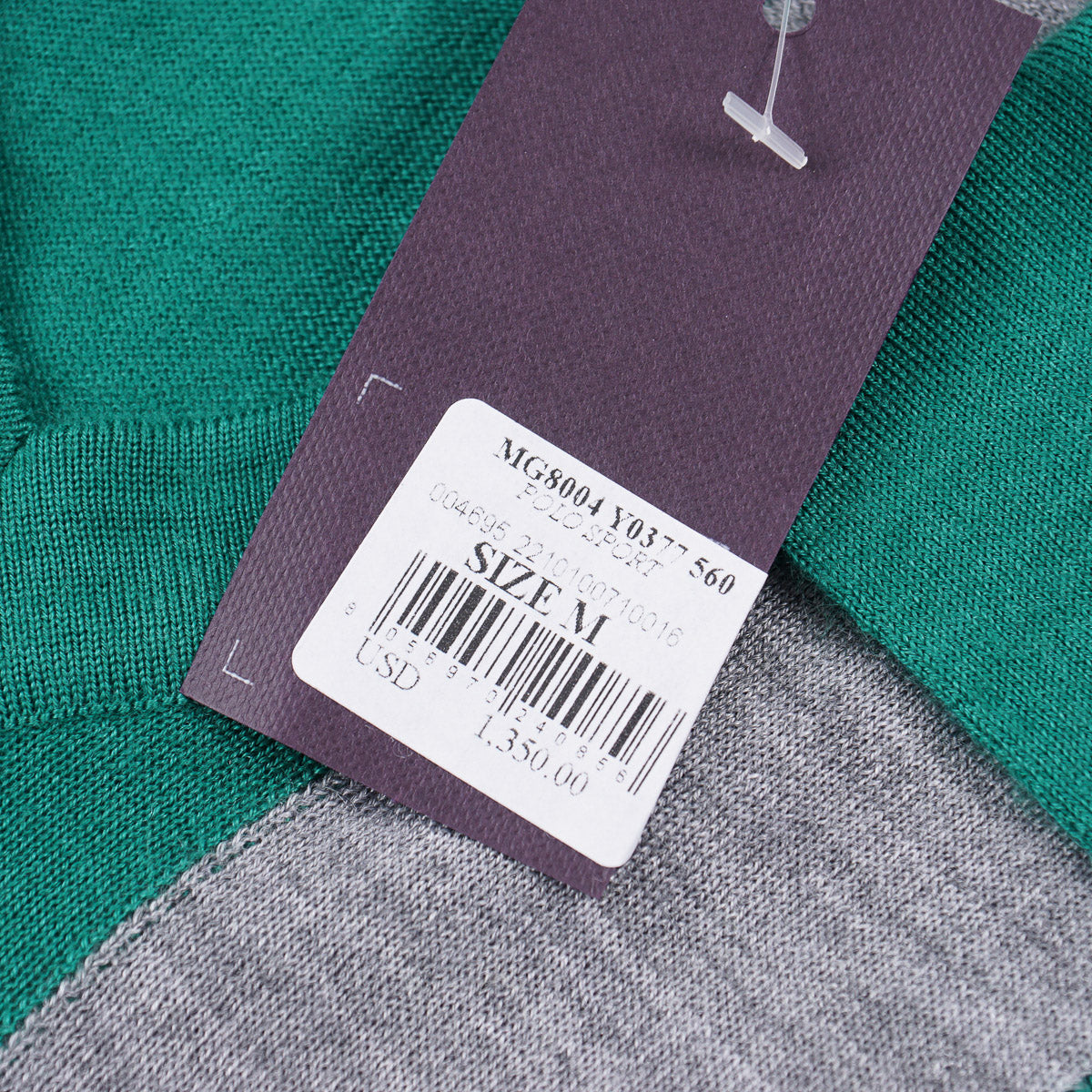Isaia Knit Cashmere-Silk Polo Sweater - Top Shelf Apparel