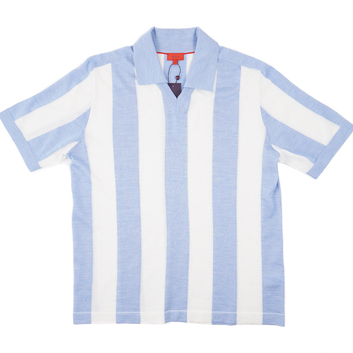 Isaia Knit Cashmere-Silk Polo Sweater - Top Shelf Apparel
